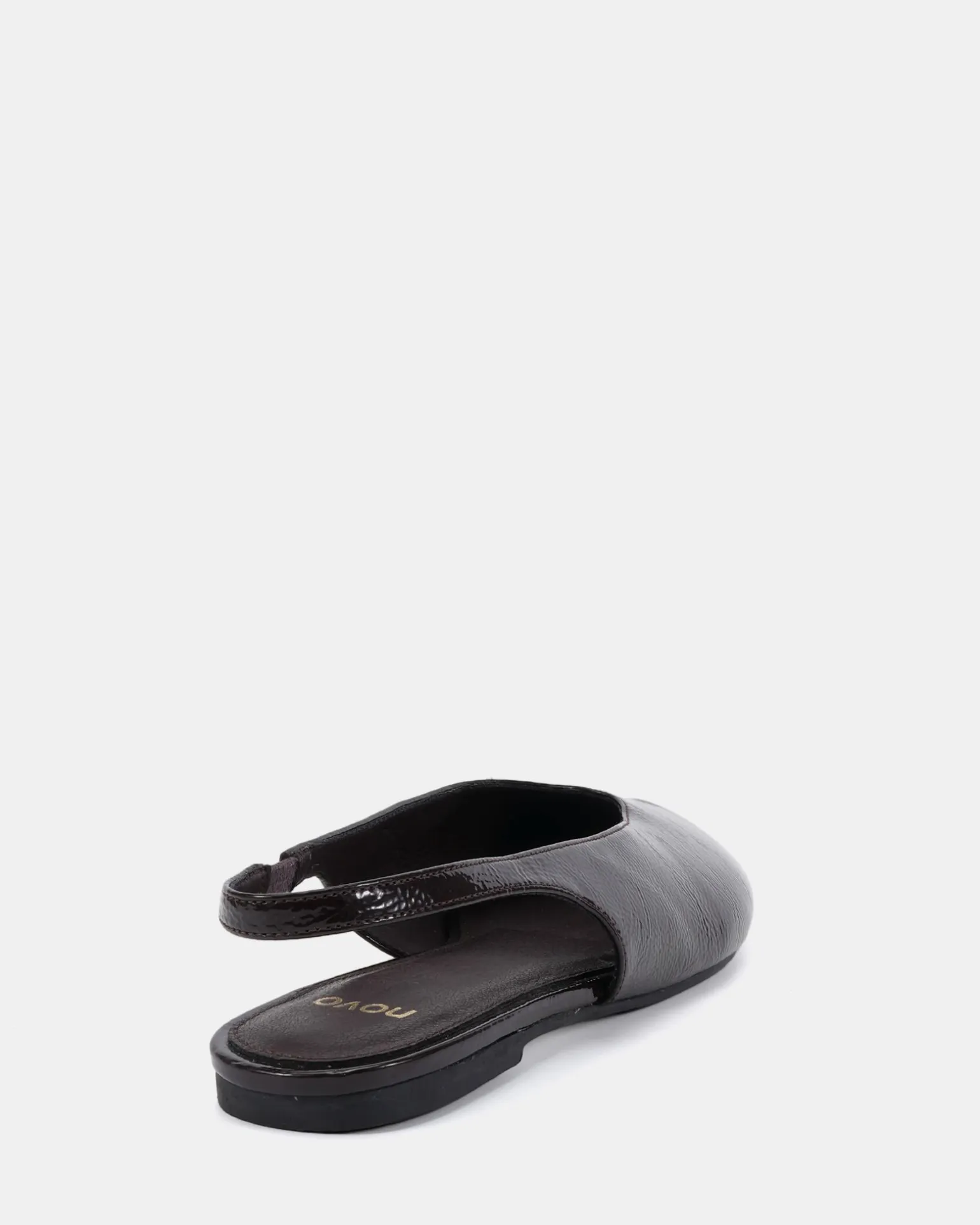 CHADWICK ESPRESSO CRINKLE PATENT Ballet Flats