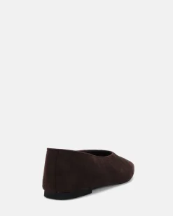 CHANDER ESPRESSO SUEDE Ballet Flats