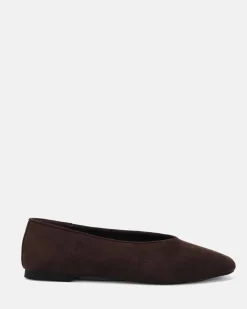 CHANDER ESPRESSO SUEDE Ballet Flats