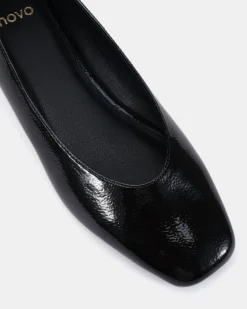CHESTER BLACK CRINKLE PATENT Smart Casual