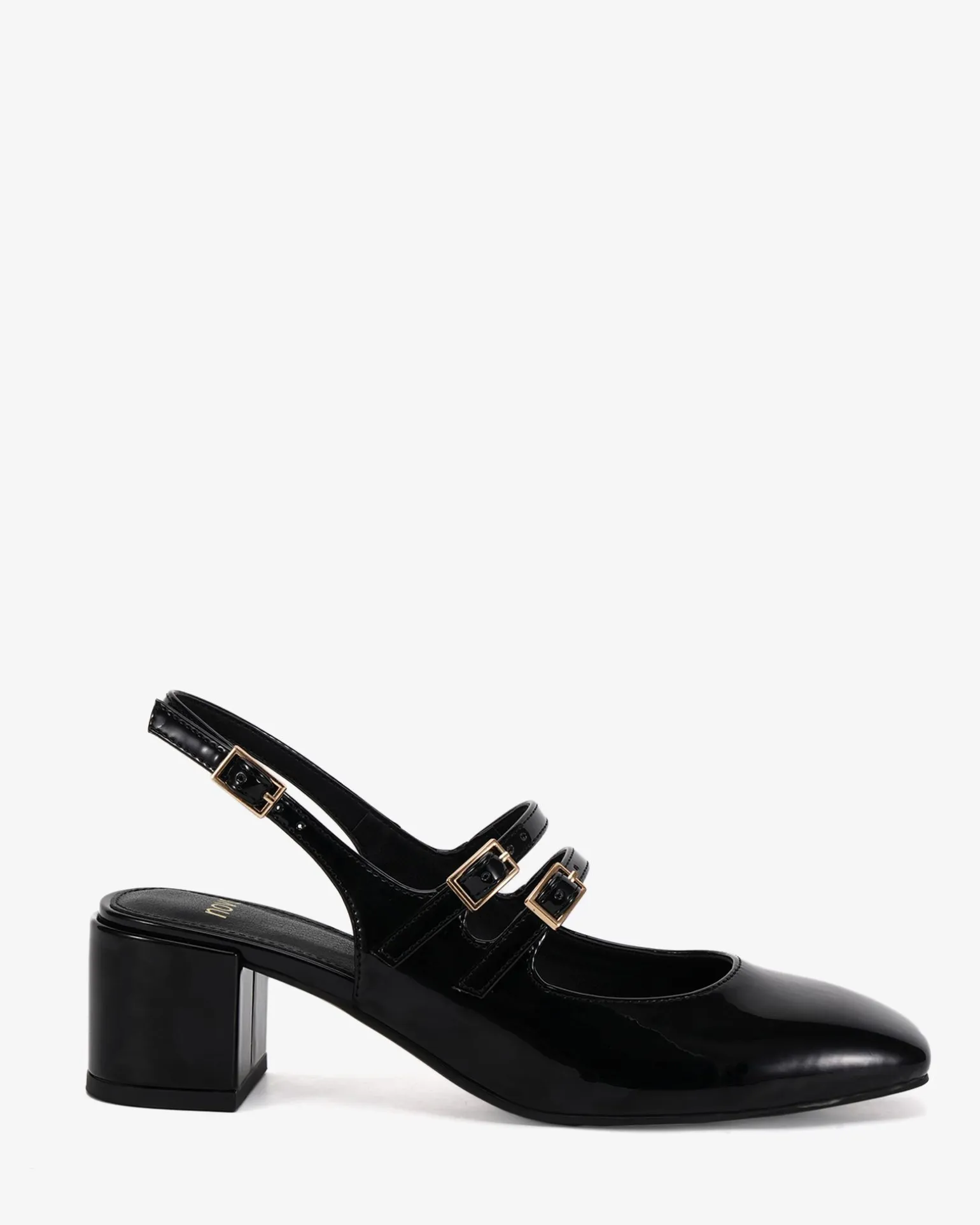 CHIMEZIE Black Patent Pumps