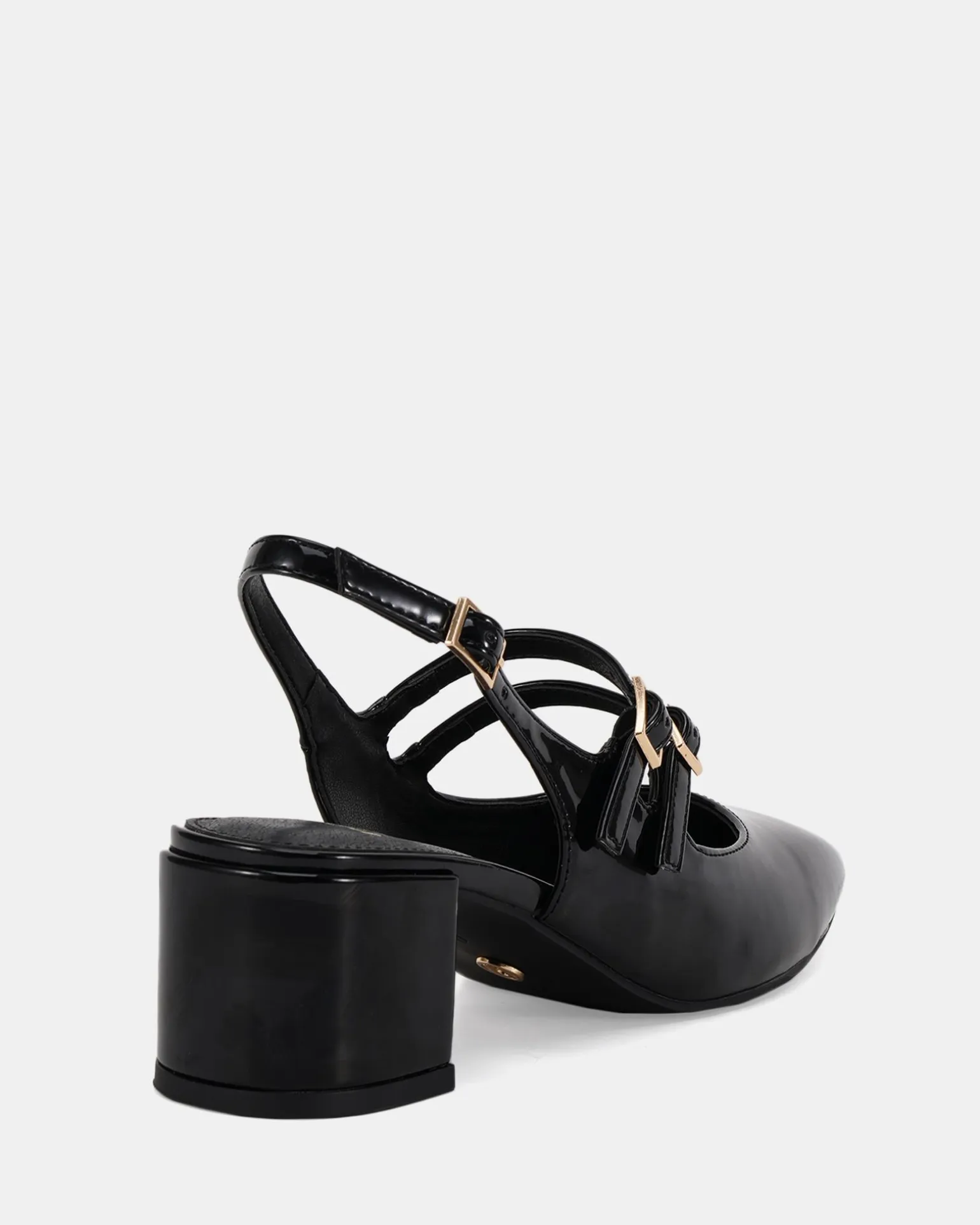 CHIMEZIE Black Patent Pumps