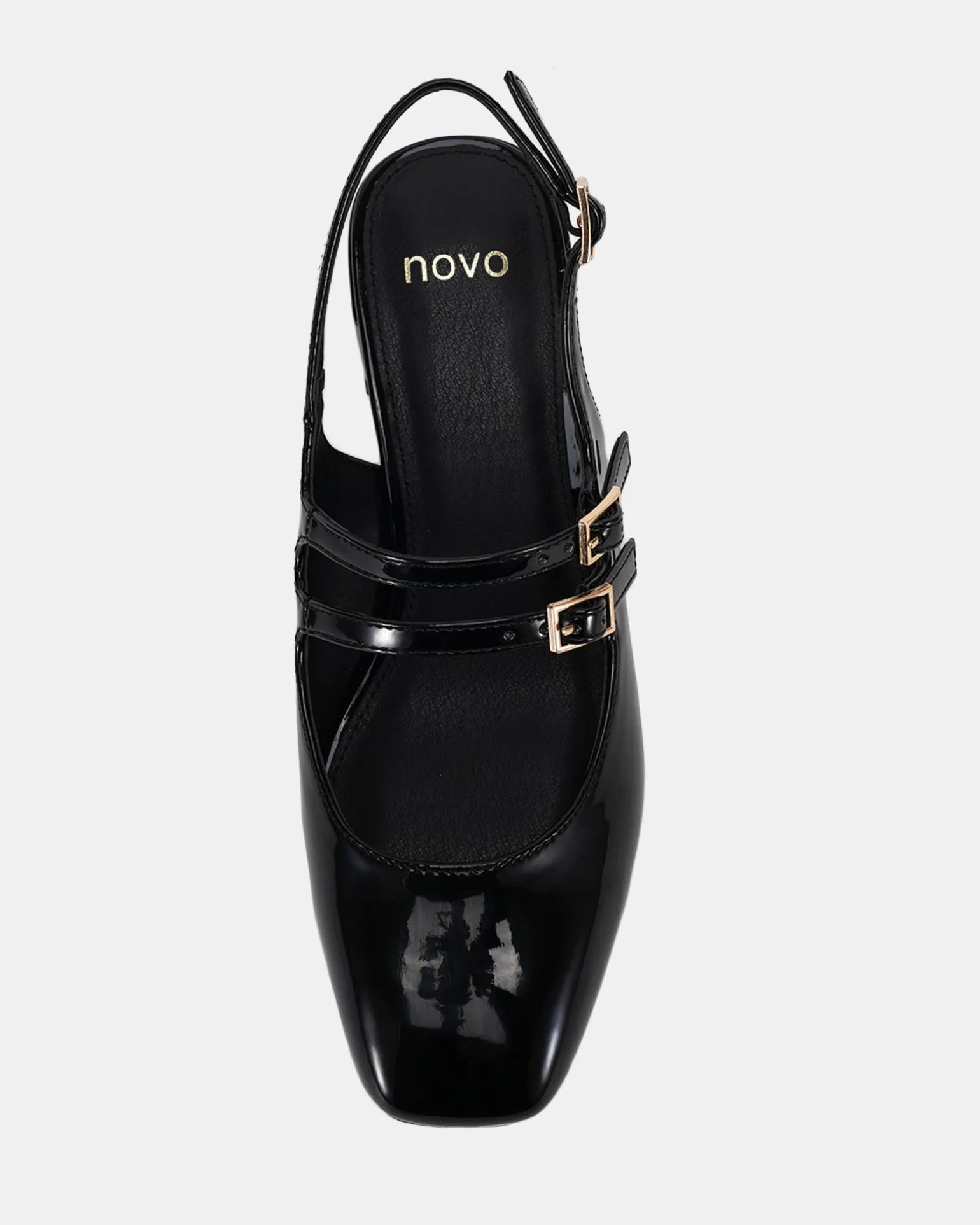 CHIMEZIE Black Patent Pumps