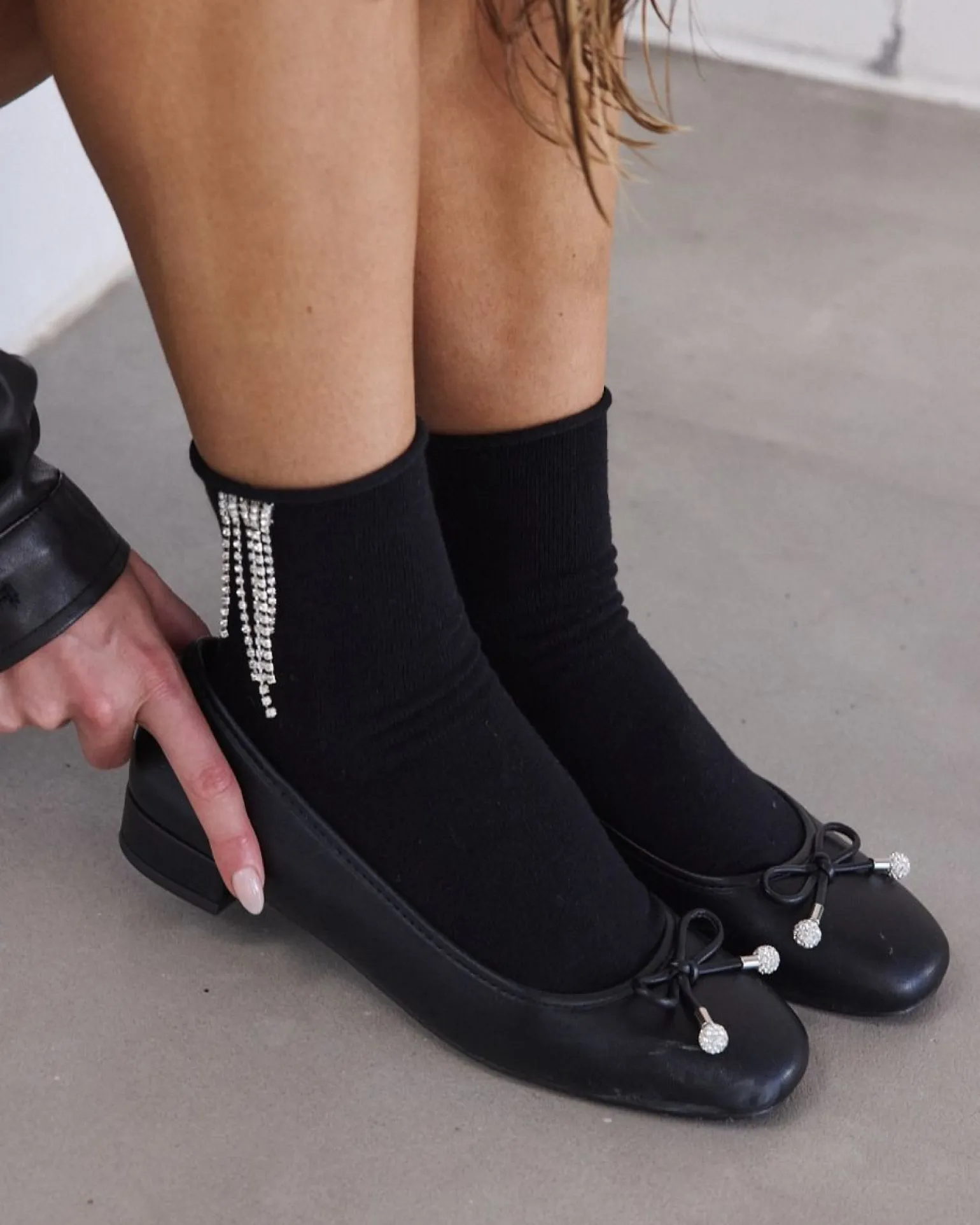 CHIOGGIA BLACK Ballet Flats