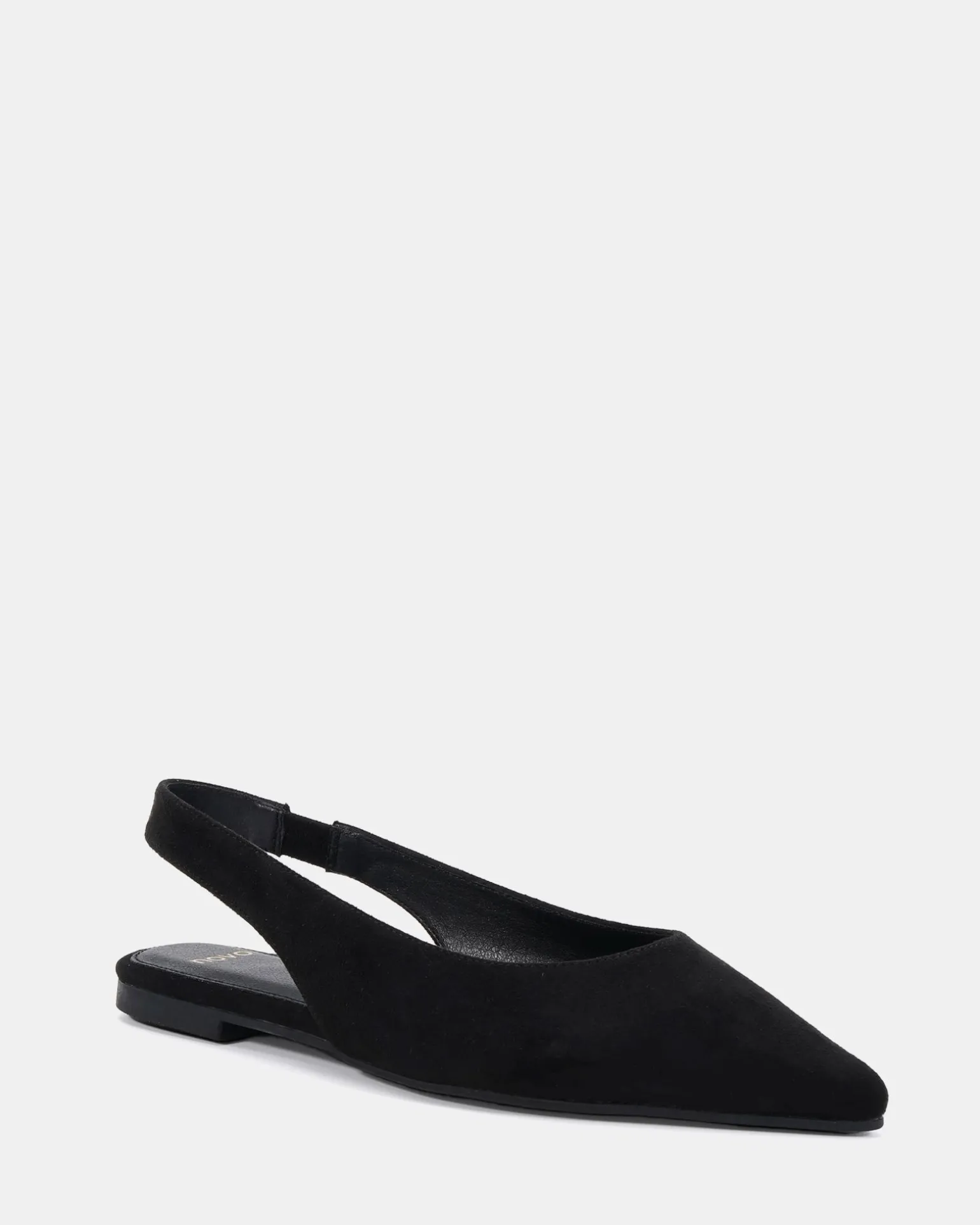 CHIP Black Suede Ballet Flats