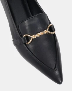 CLEVE Black Smooth Ballet Flats