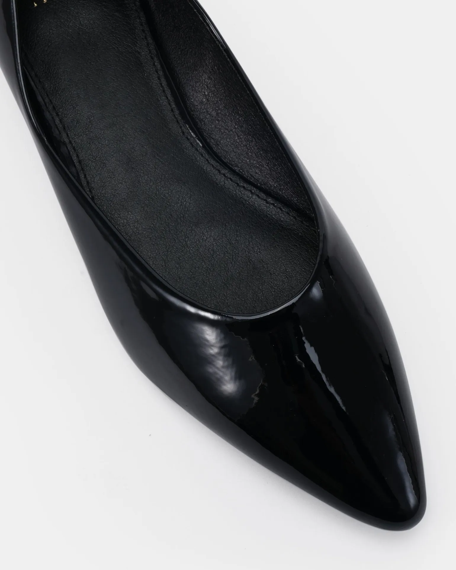 CLEVER Black Patent Ballet Flats