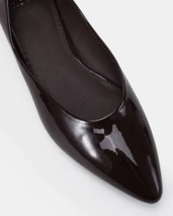 CLEVER ESPRESSO PATENT Ballet Flats