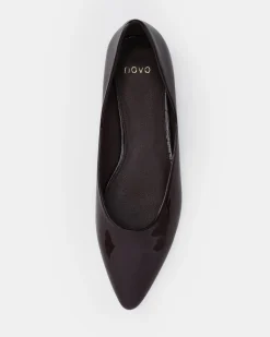 CLEVER ESPRESSO PATENT Ballet Flats