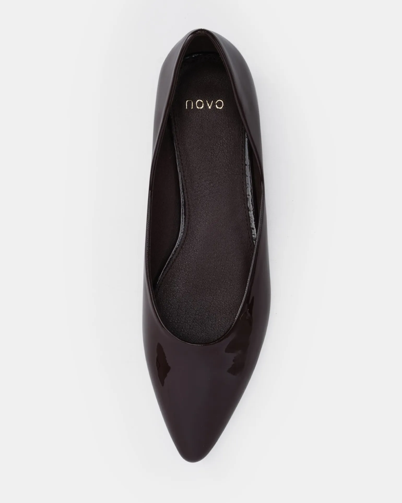CLEVER ESPRESSO PATENT Ballet Flats