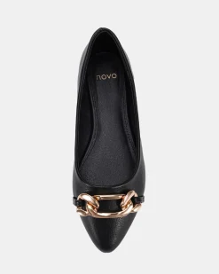 CLOVA BLACK Ballet Flats
