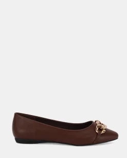 CLOVA MILK CHOCOLATE Ballet Flats