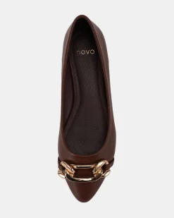 CLOVA MILK CHOCOLATE Ballet Flats