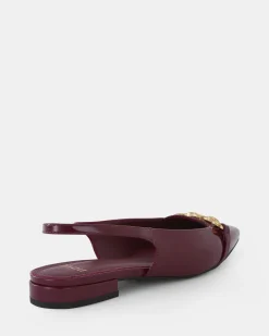 COLISH DEEP RED PATENT Ballet Flats