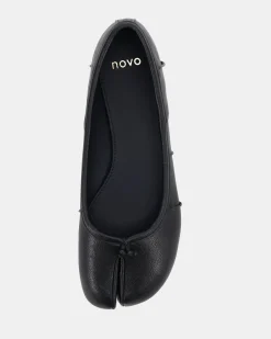 CONCRETE BLACK Ballet Flats
