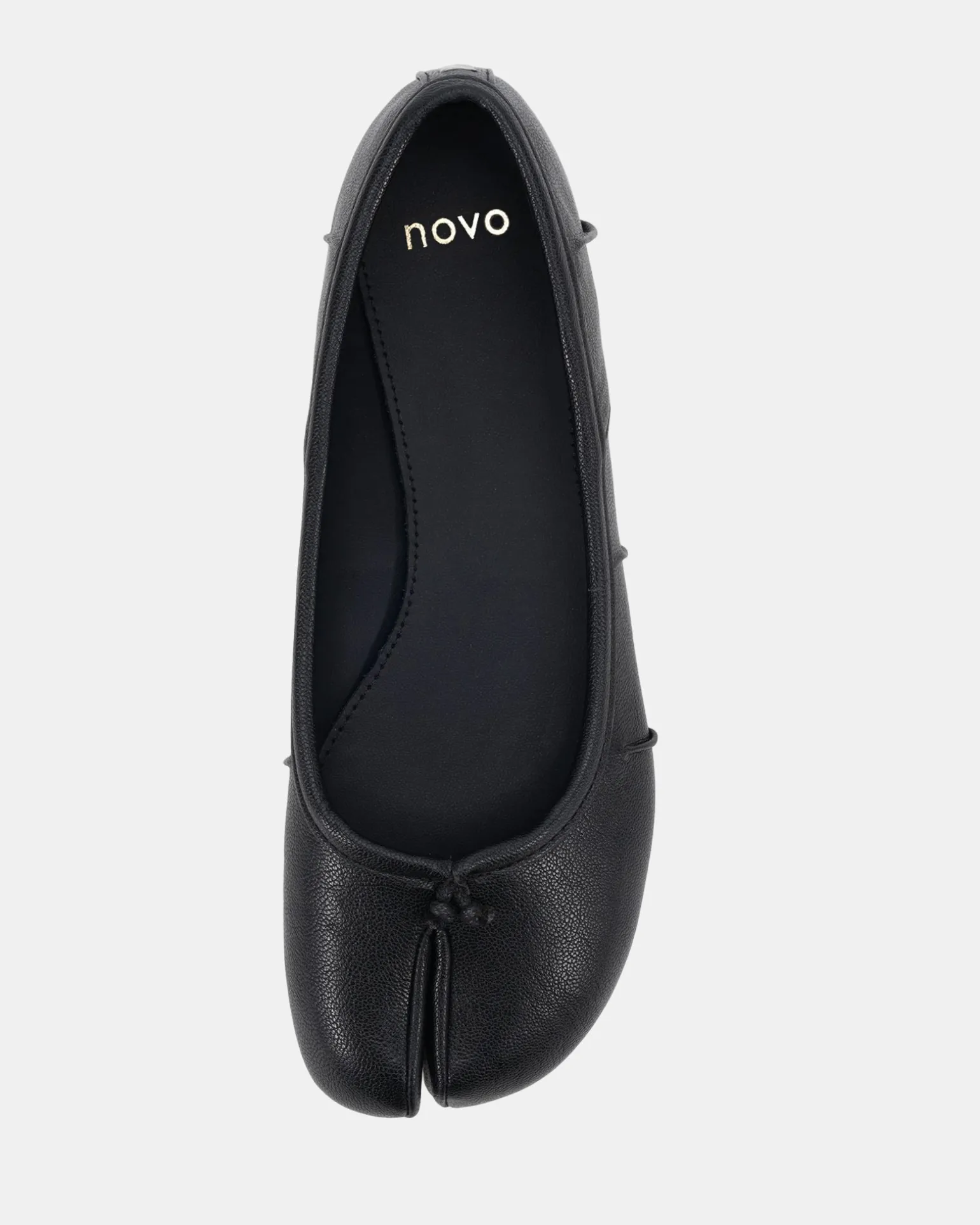 CONCRETE BLACK Ballet Flats