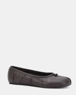 CONCRETE ESPRESSO Ballet Flats