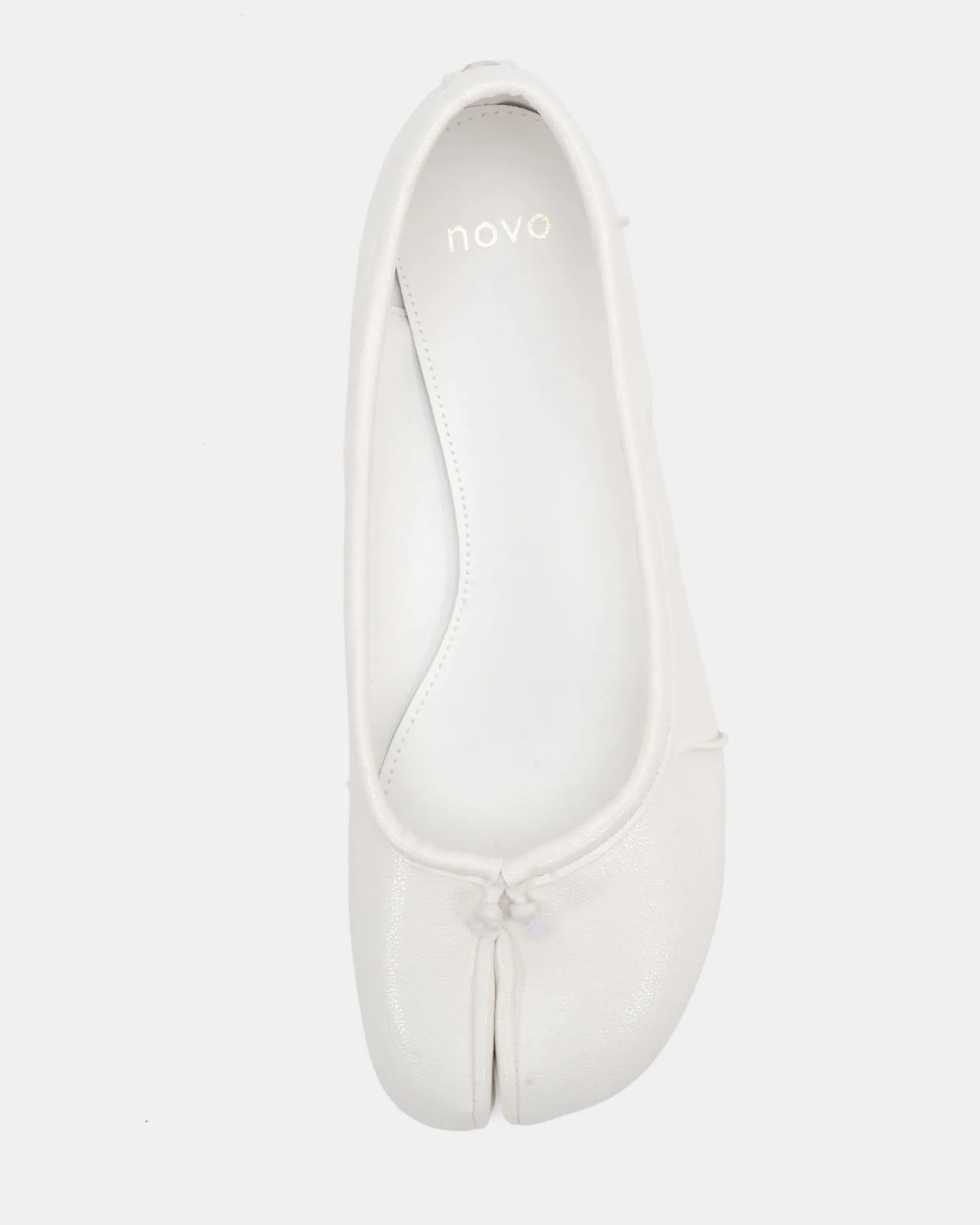 CONCRETE WHITE Ballet Flats