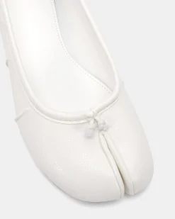 CONCRETE WHITE Ballet Flats