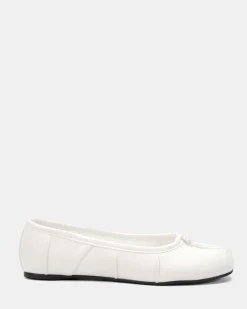 CONCRETE WHITE Ballet Flats