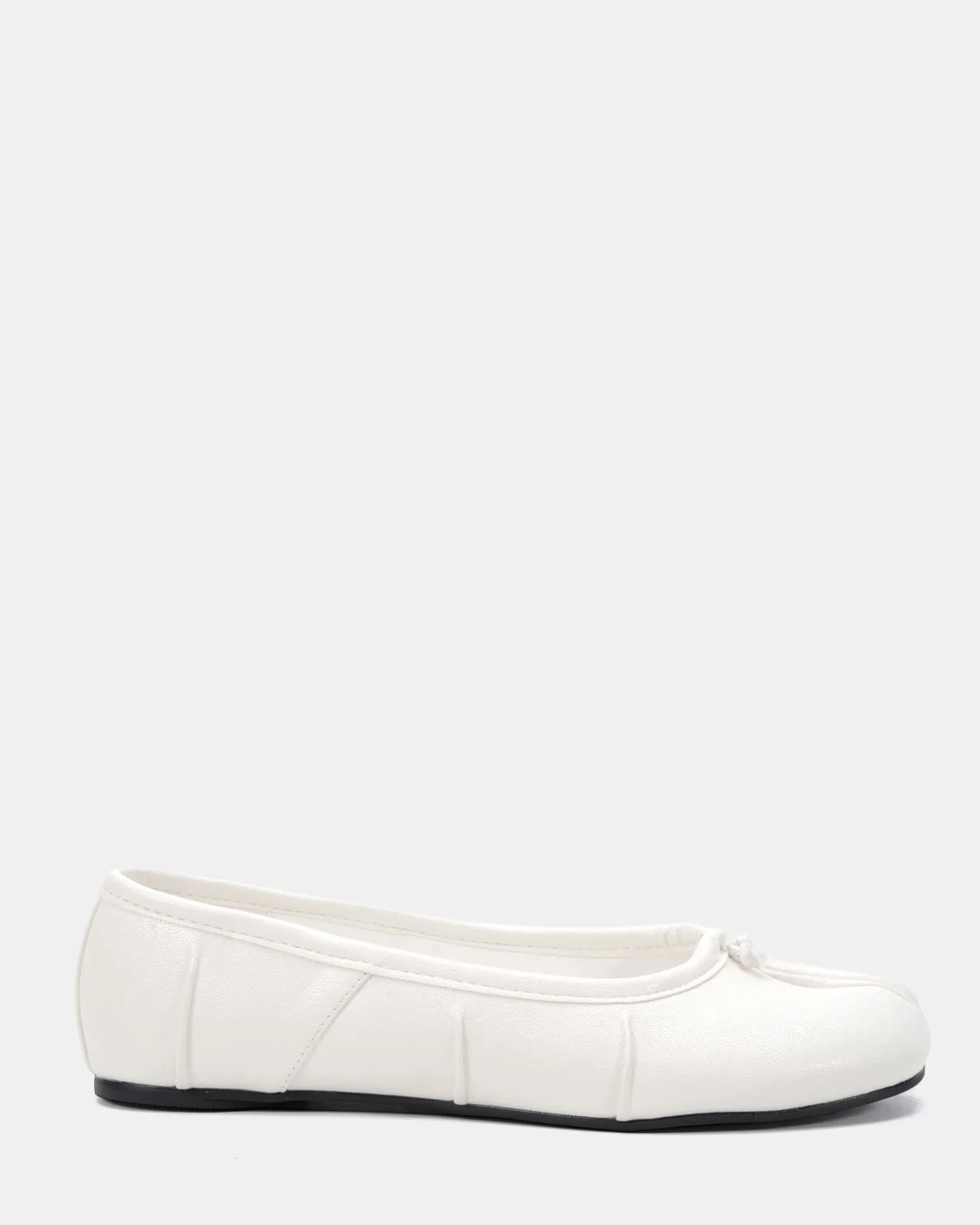 CONCRETE WHITE Ballet Flats