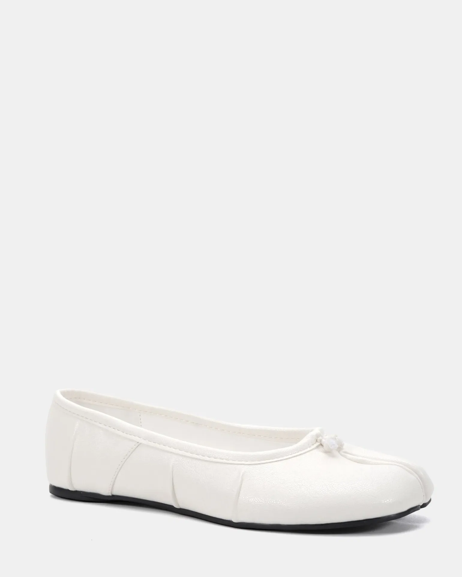 CONCRETE WHITE Ballet Flats