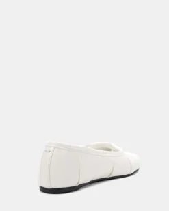 CONCRETE WHITE Ballet Flats