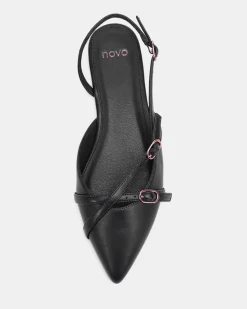 CORBIN BLACK Ballet Flats
