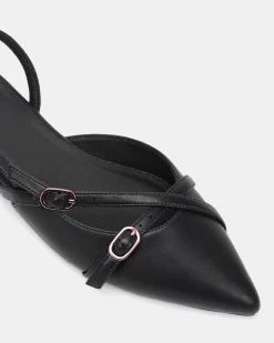 CORBIN BLACK Ballet Flats
