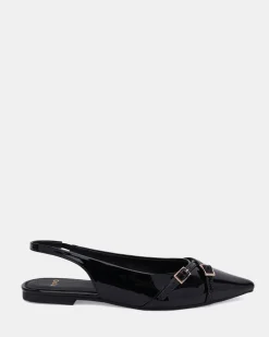 CORDOVA Black Patent Ballet Flats