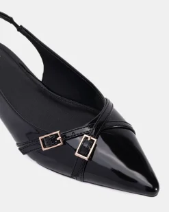 CORDOVA Black Patent Ballet Flats