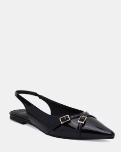 CORDOVA Black Patent Ballet Flats