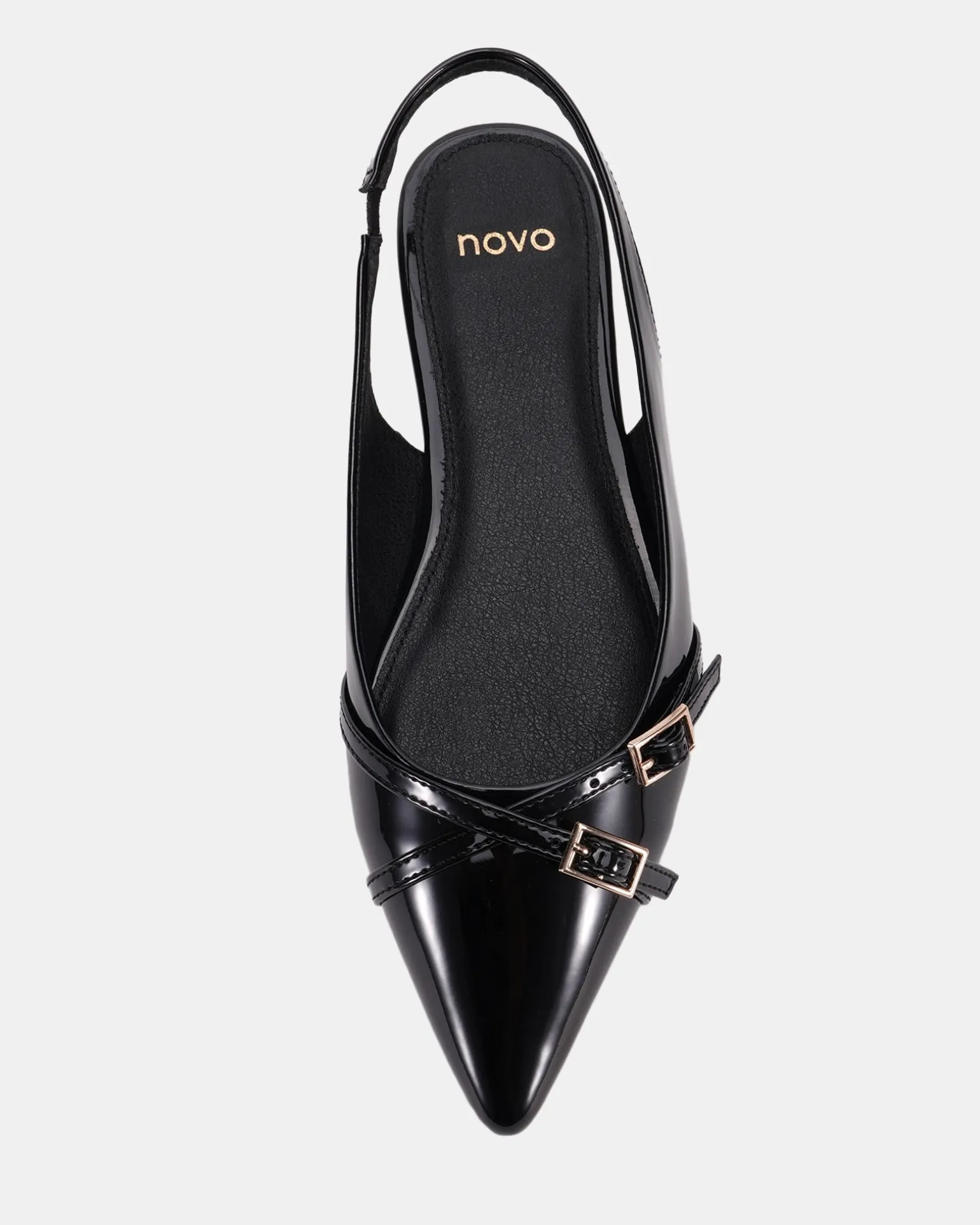 CORDOVA Black Patent Ballet Flats