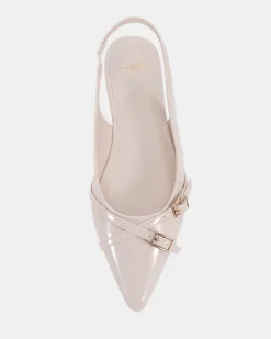 CORDOVA CREAM PATENT Ballet Flats