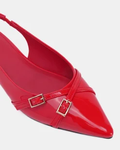 CORDOVA Red Patent Ballet Flats