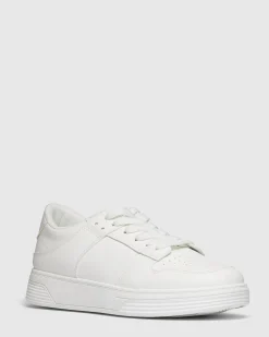 CREMA WHITE Lace Up Sneakers