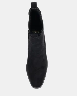DALTA Black Suede Ankle Boots