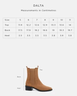 DALTA Caramel Suede Ankle Boots
