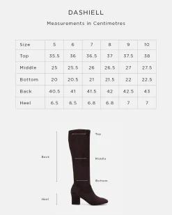 DASHIELL Black Suede Long Boots