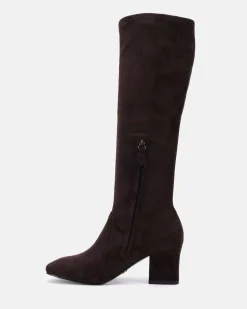 DASHIELL ESPRESSO SUEDE Long Boots
