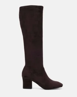 DASHIELL ESPRESSO SUEDE Long Boots