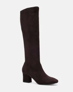 DASHIELL ESPRESSO SUEDE Long Boots