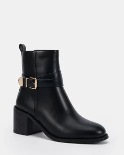 DESIRAE BLACK Heeled Boots