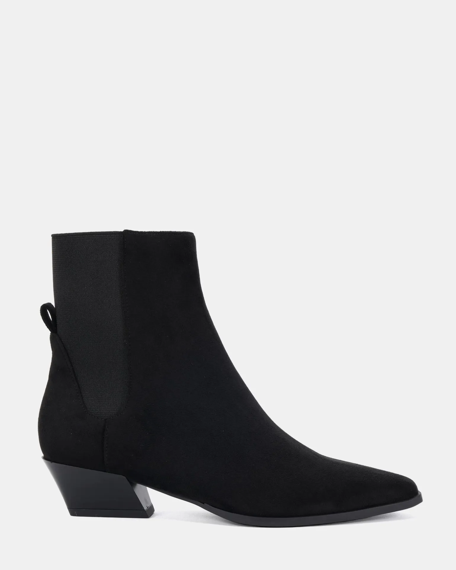 DESTA Black Suede Ankle Boots