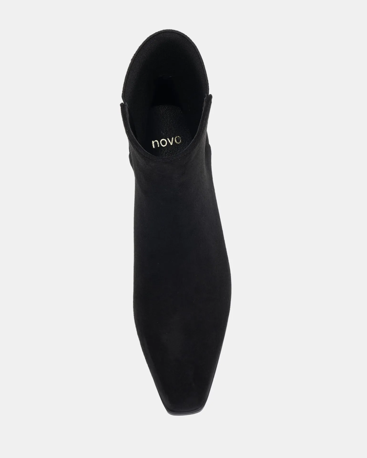 DESTA Black Suede Ankle Boots