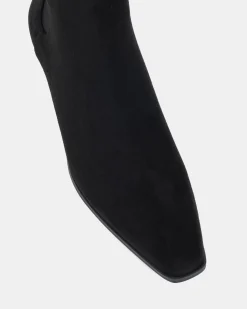 DESTA Black Suede Ankle Boots