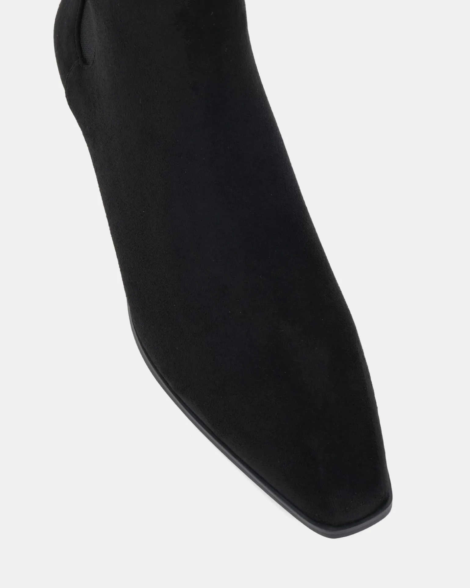 DESTA Black Suede Ankle Boots