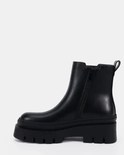 DOMINIQUE BLACK Slip On Boots