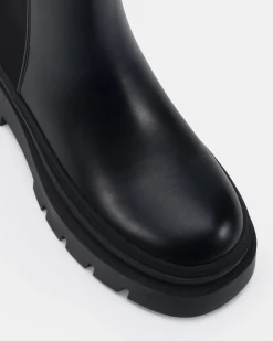 DOMINIQUE BLACK Slip On Boots