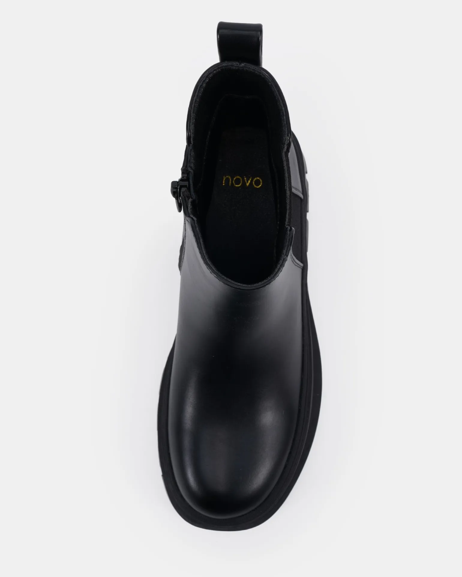 DOMINIQUE BLACK Slip On Boots